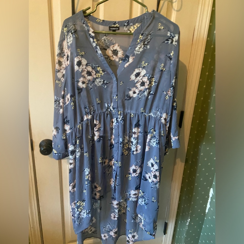 Torrid High-Low Sheer Tunic Size 2 (18-20)